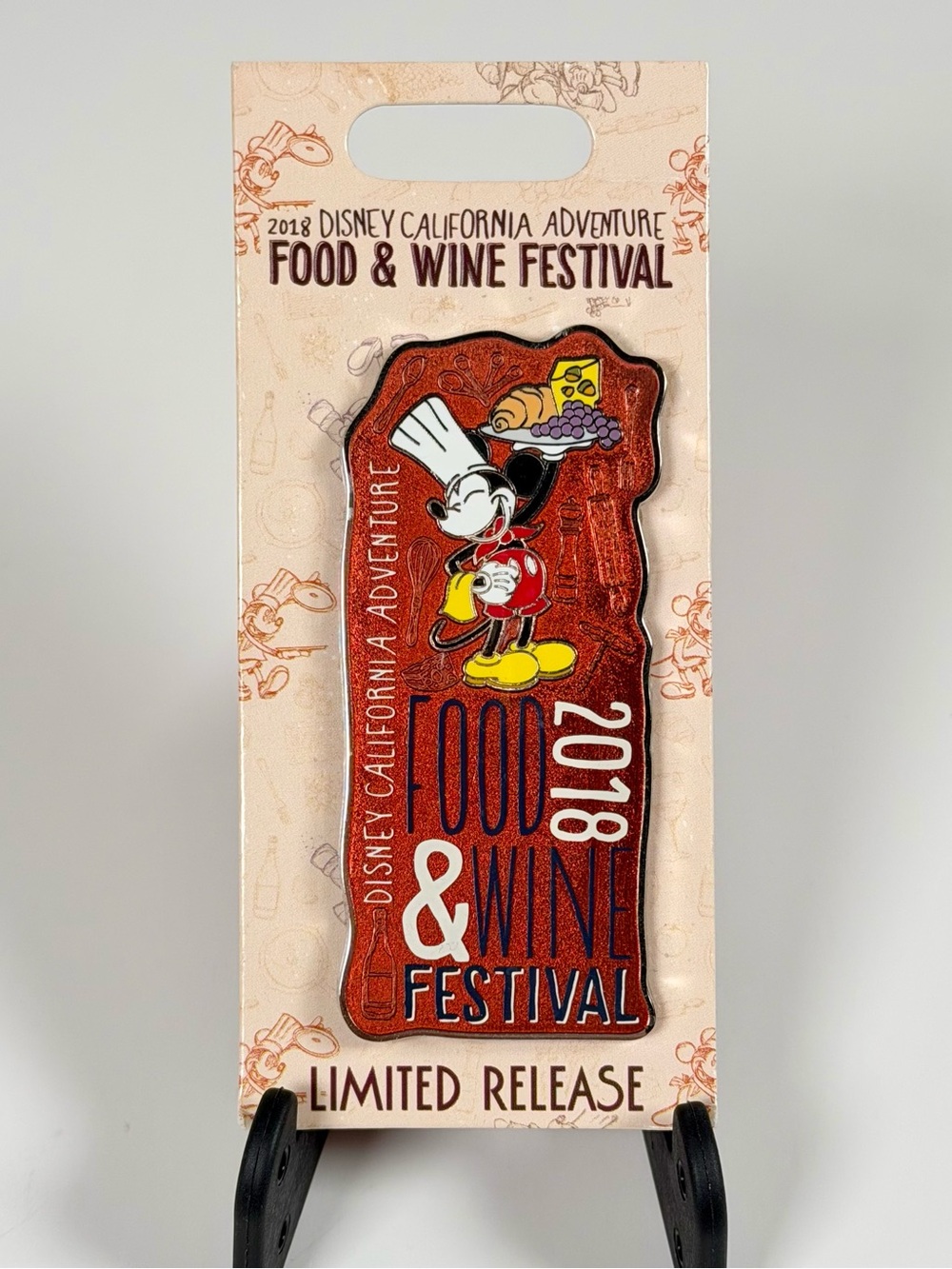 Disney Pin Mickey Mouse California Adventure Food & Wine Festival 2018 DCA